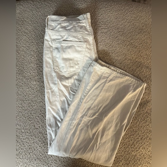 Women’s Universal Thread Relaxed Wide Leg Light Wash Cream Pants - Picture 3 of 4